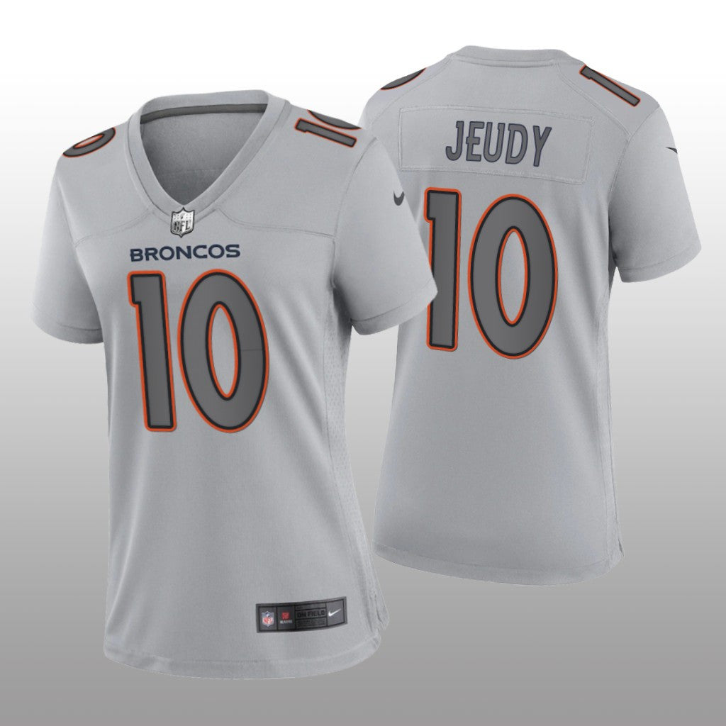 Denver Broncos Jerry Jeudy Gray Jersey Atmosphere Fashion Game Women's