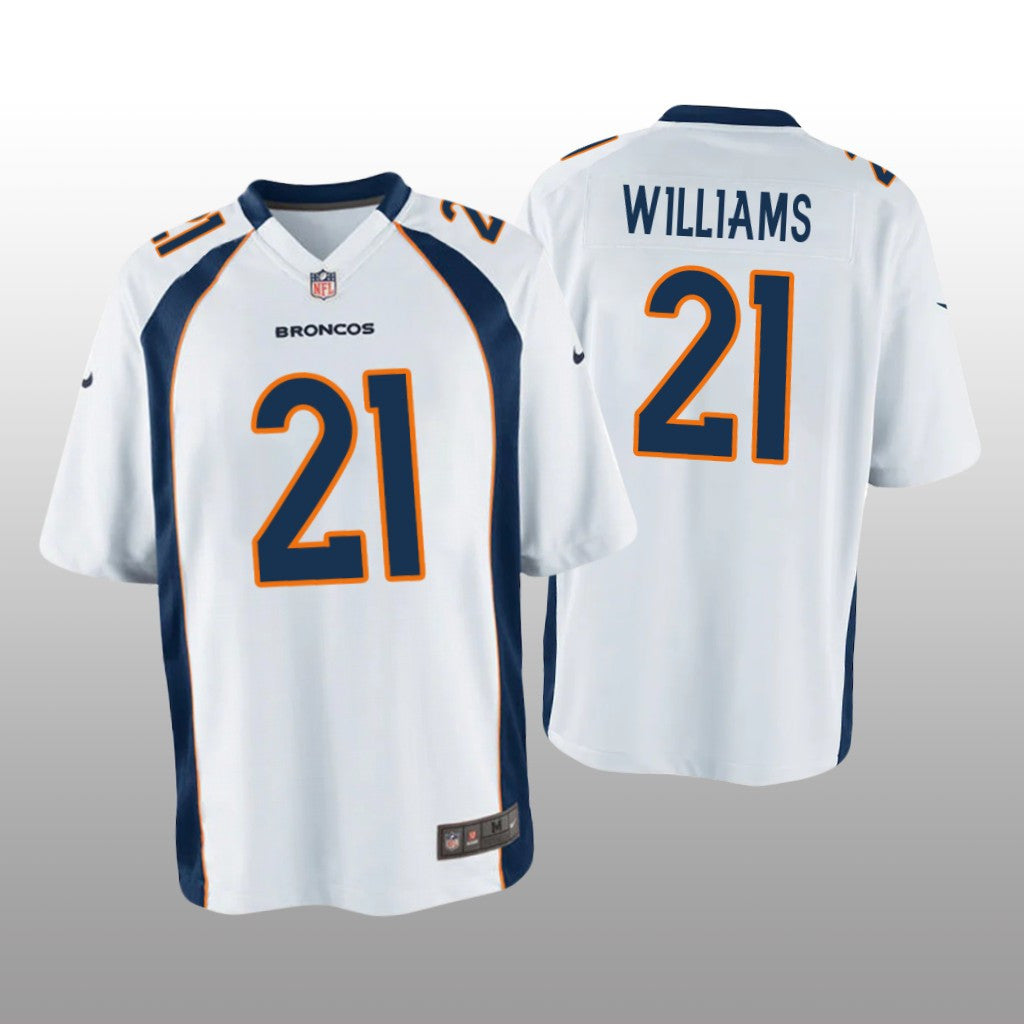 Denver Broncos K&'Waun Williams White Jersey Game Youth