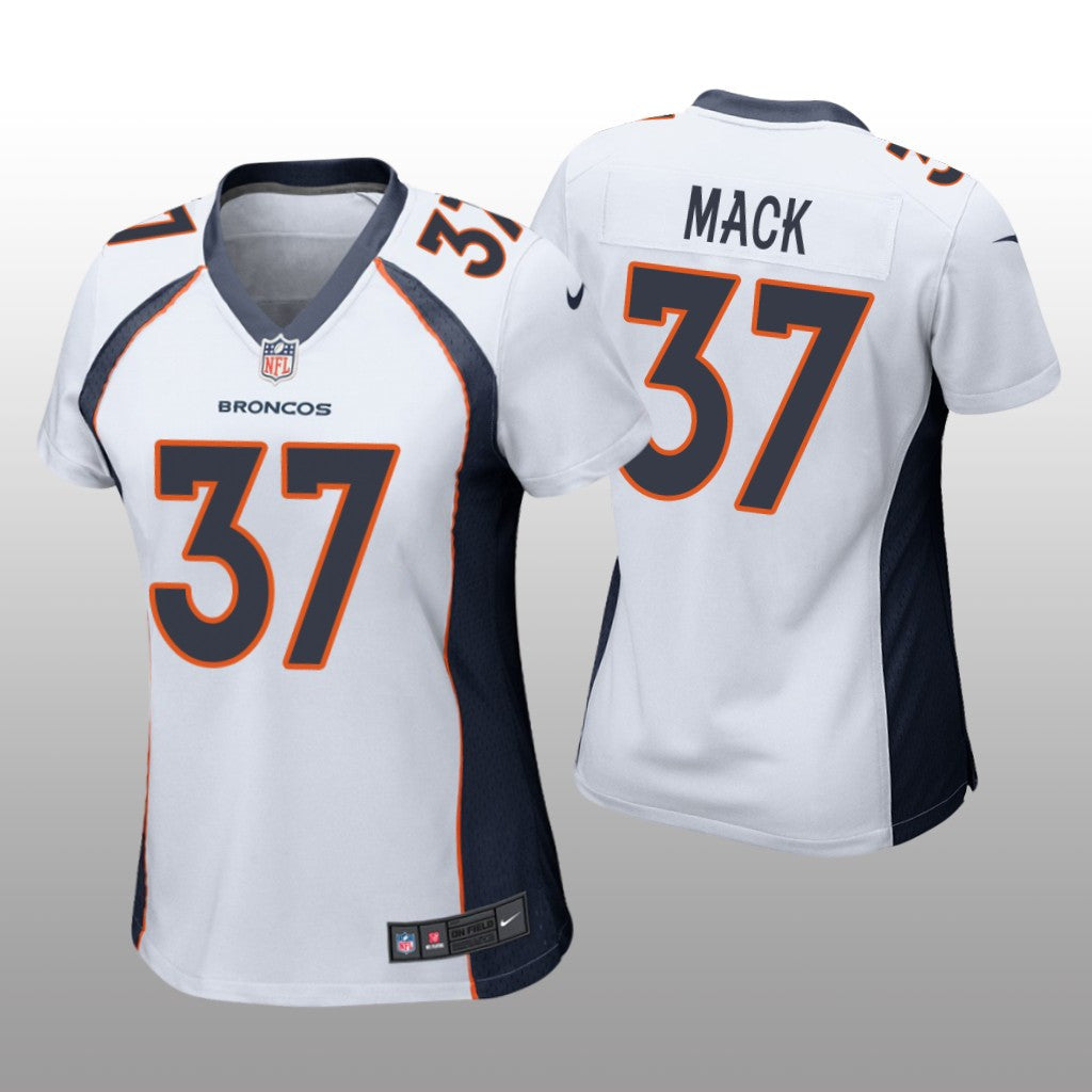 Denver Broncos Marlon Mack White Jersey Game Women's