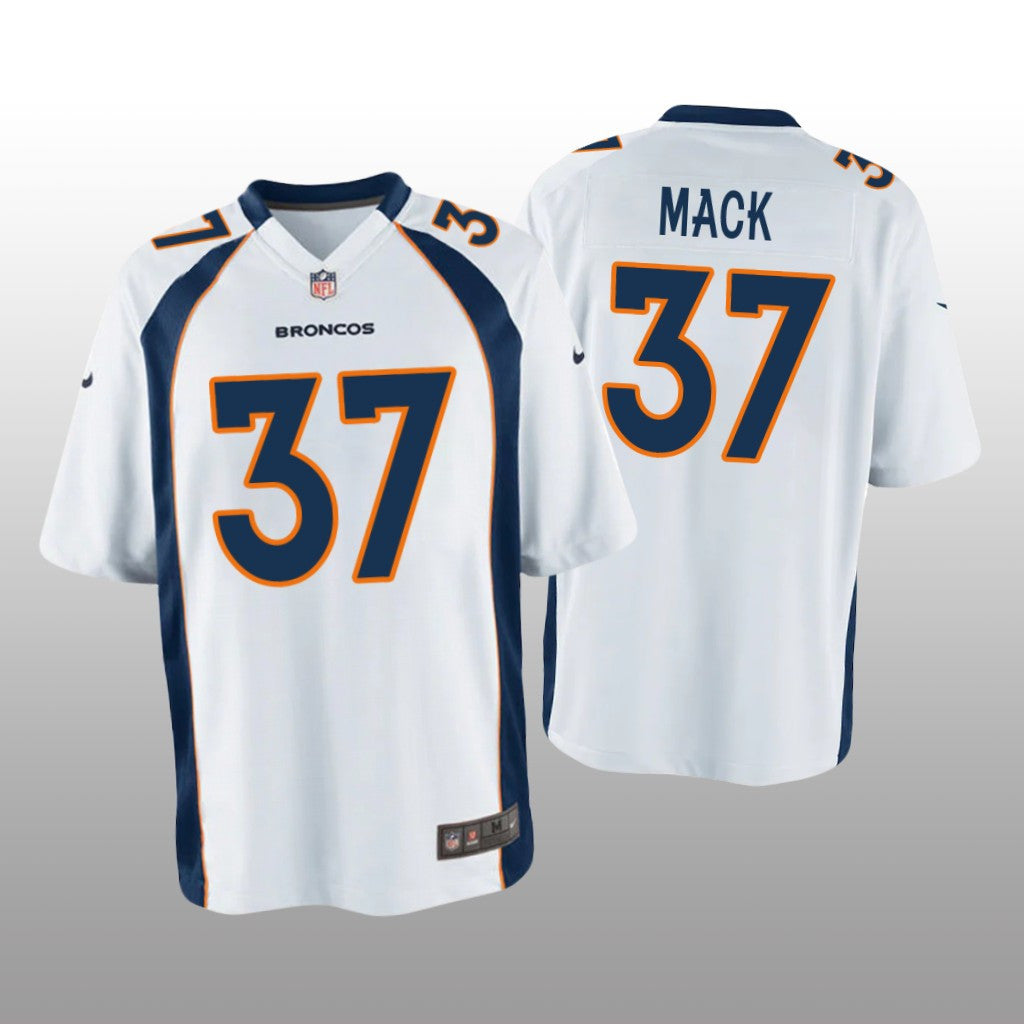 Denver Broncos Marlon Mack White Jersey Game Youth