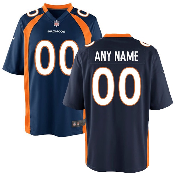 Denver Broncos Nike Youth Game Custom Jersey Navy