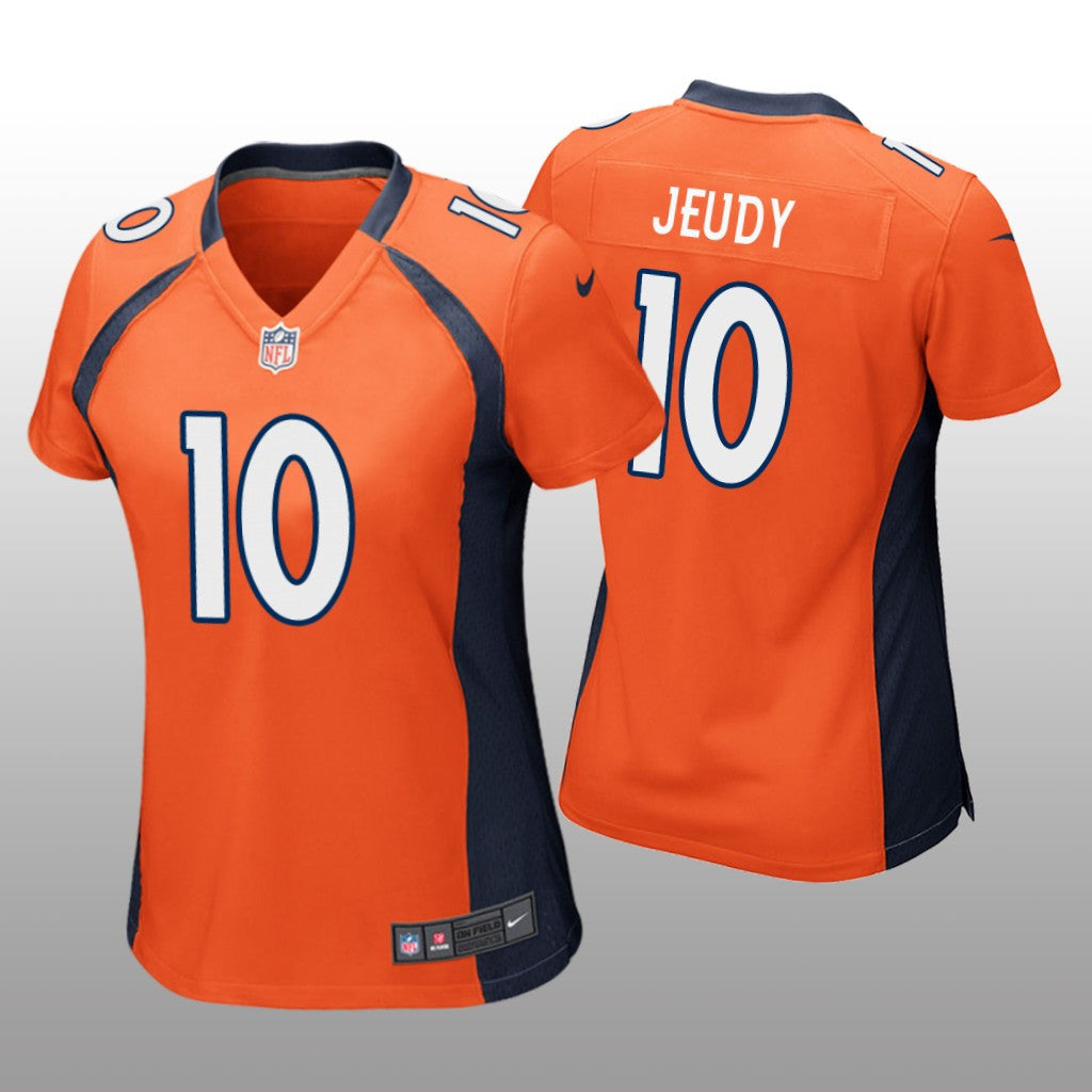 Denver Broncos Orange Draft Jerry Jeudy Game Jersey