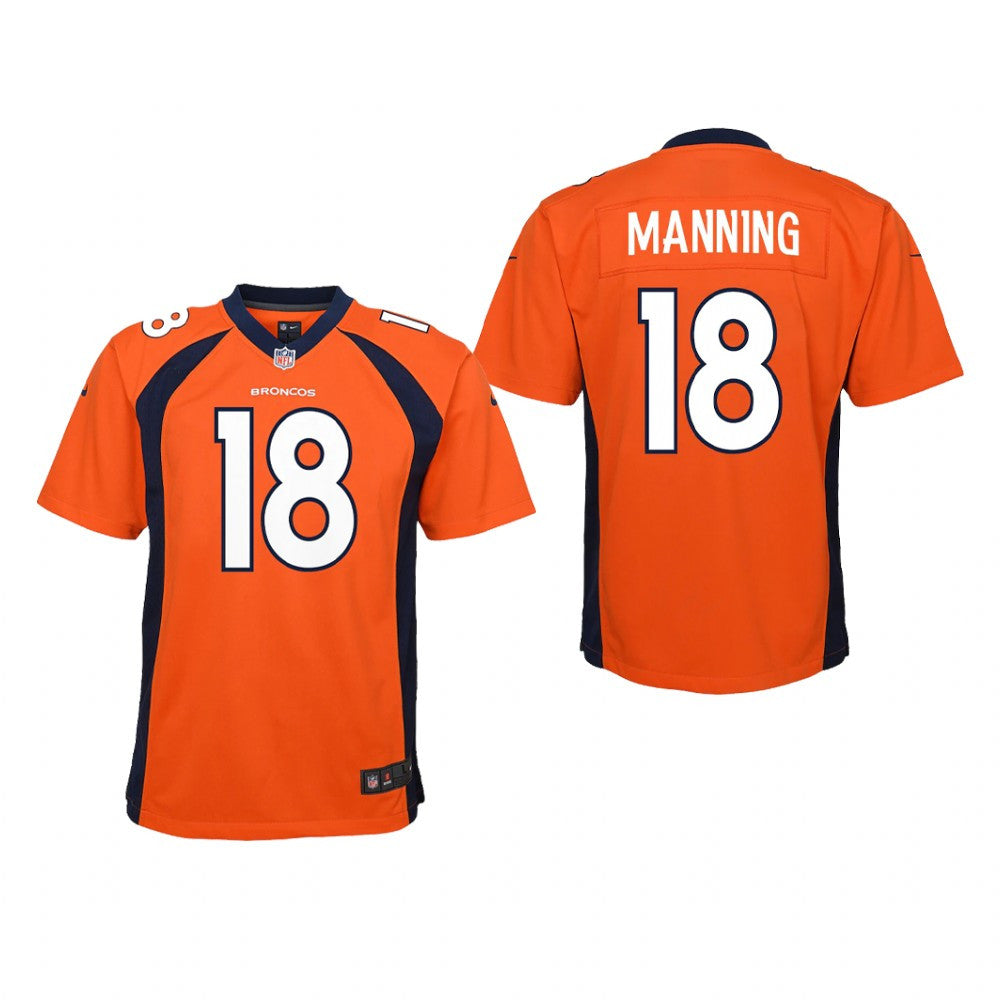 Denver Broncos Peyton Manning Orange Jersey Game Youth