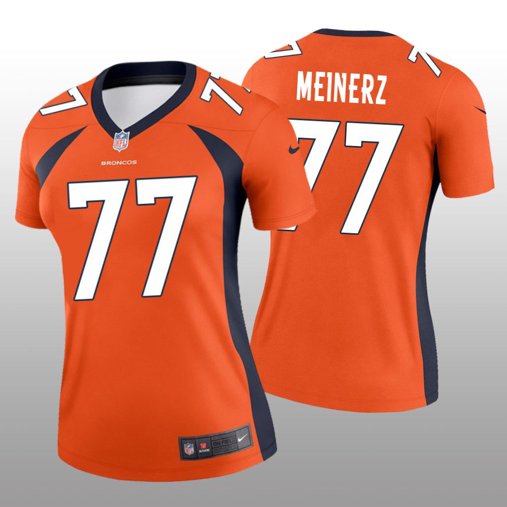 Denver Broncos Quinn Meinerz Orange Jersey Legend Women's