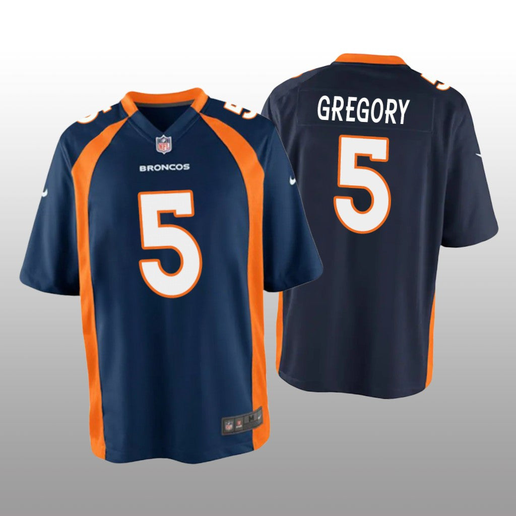 Denver Broncos Randy Gregory Navy Jersey Game Youth