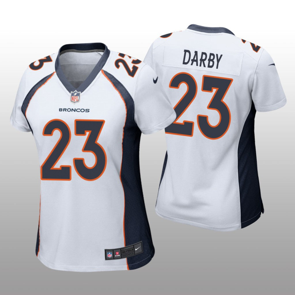 Denver Broncos Ronald Darby White Jersey Game Women's