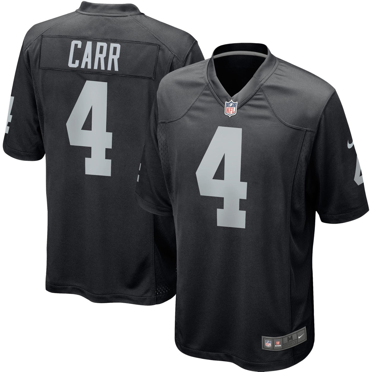 Derek Carr Las Vegas Raiders Nike Youth Team Color Game Jersey Black