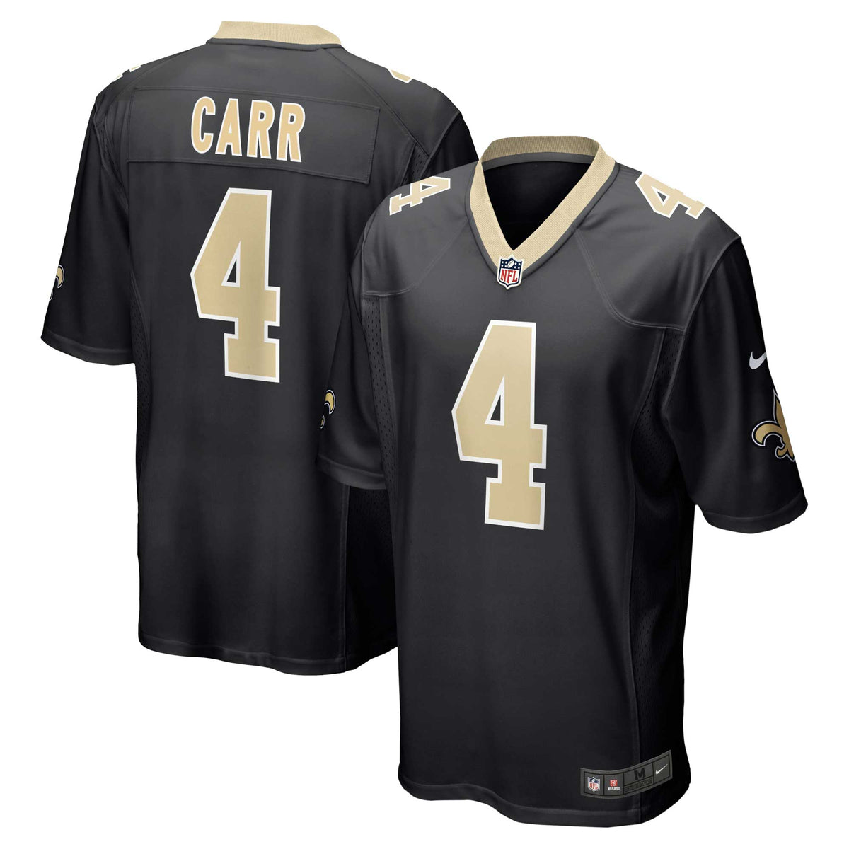 Derek Carr New Orleans Saints Nike Game Jersey Black
