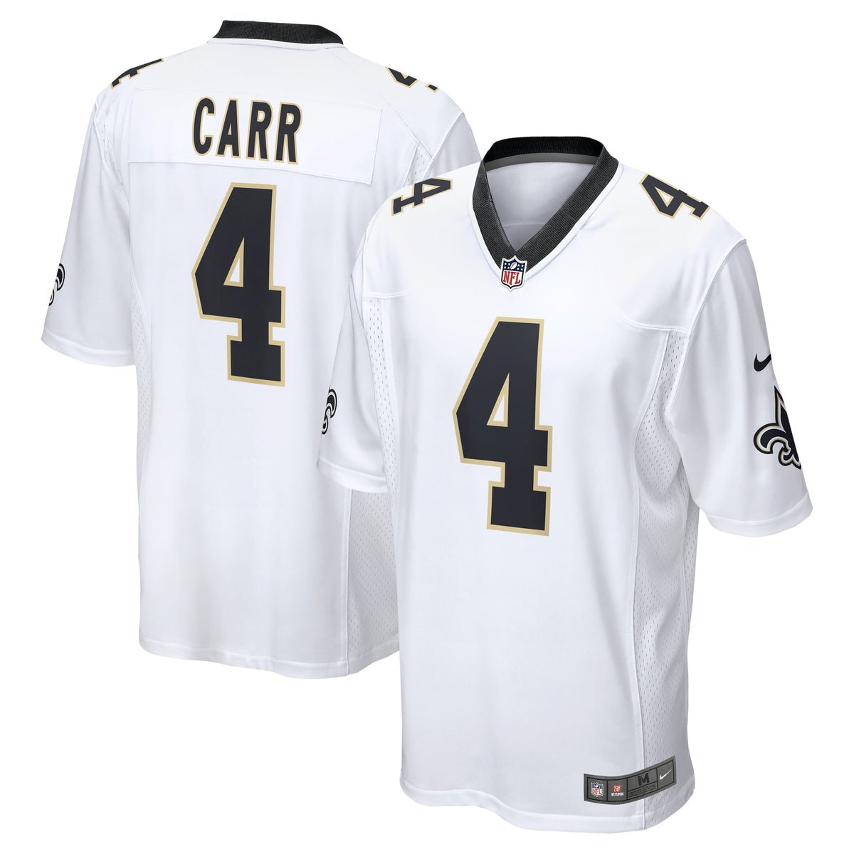 Derek Carr New Orleans Saints Nike Game Player Jersey White
