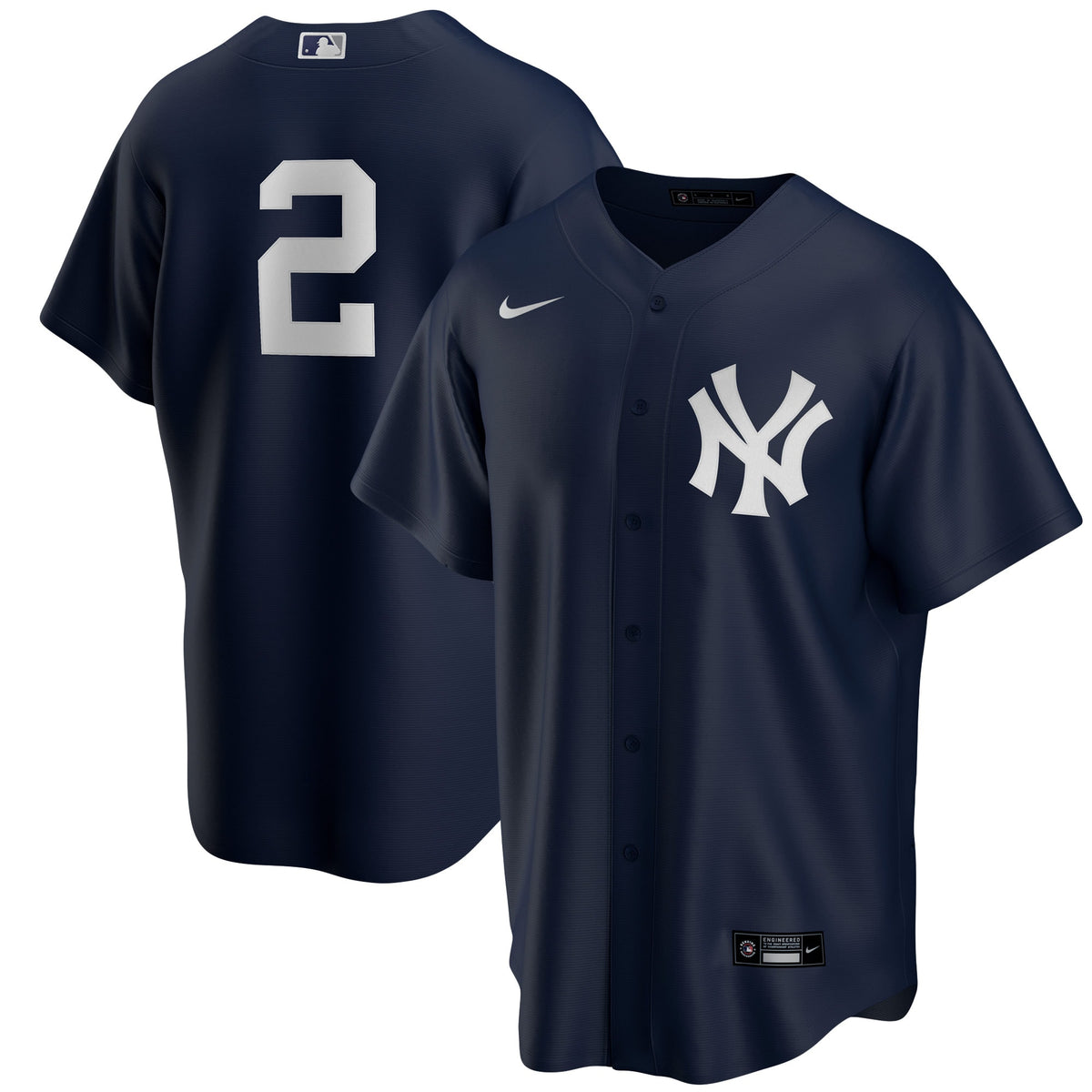Derek Jeter New York Yankees Nike Alternate Replica Player Jersey Navy