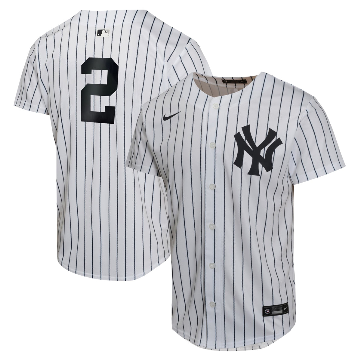 Derek Jeter New York Yankees Nike Youth Home Retired Game Player Jersey White