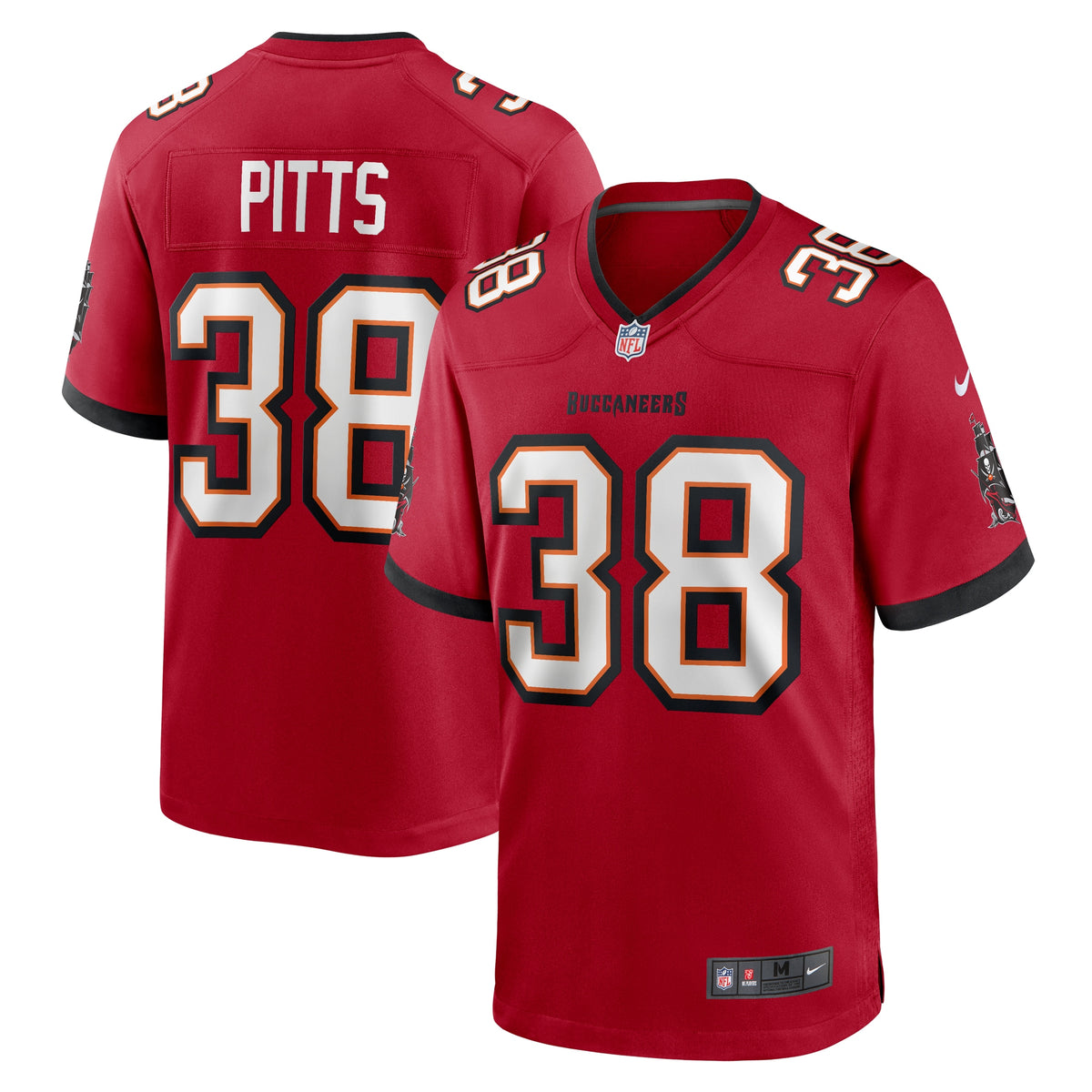 Derrek Pitts Tampa Bay Buccaneers Nike Game Jersey Red