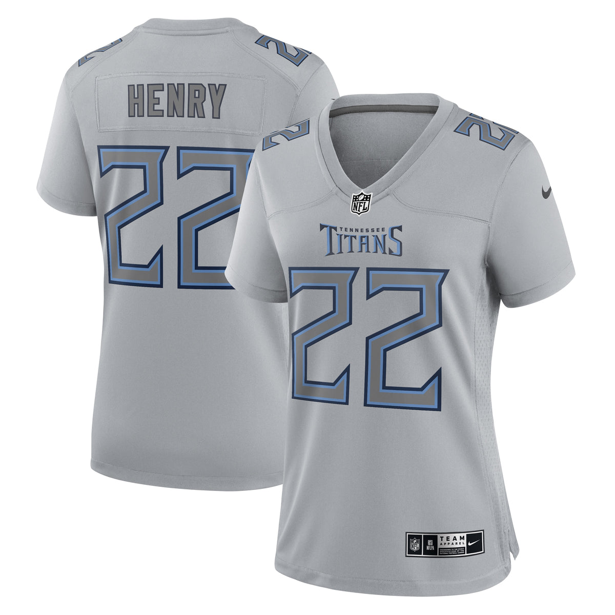 Derrick Henry Tennessee Titans Nike Women's Atmosphere Fashion Game Jersey Gray
