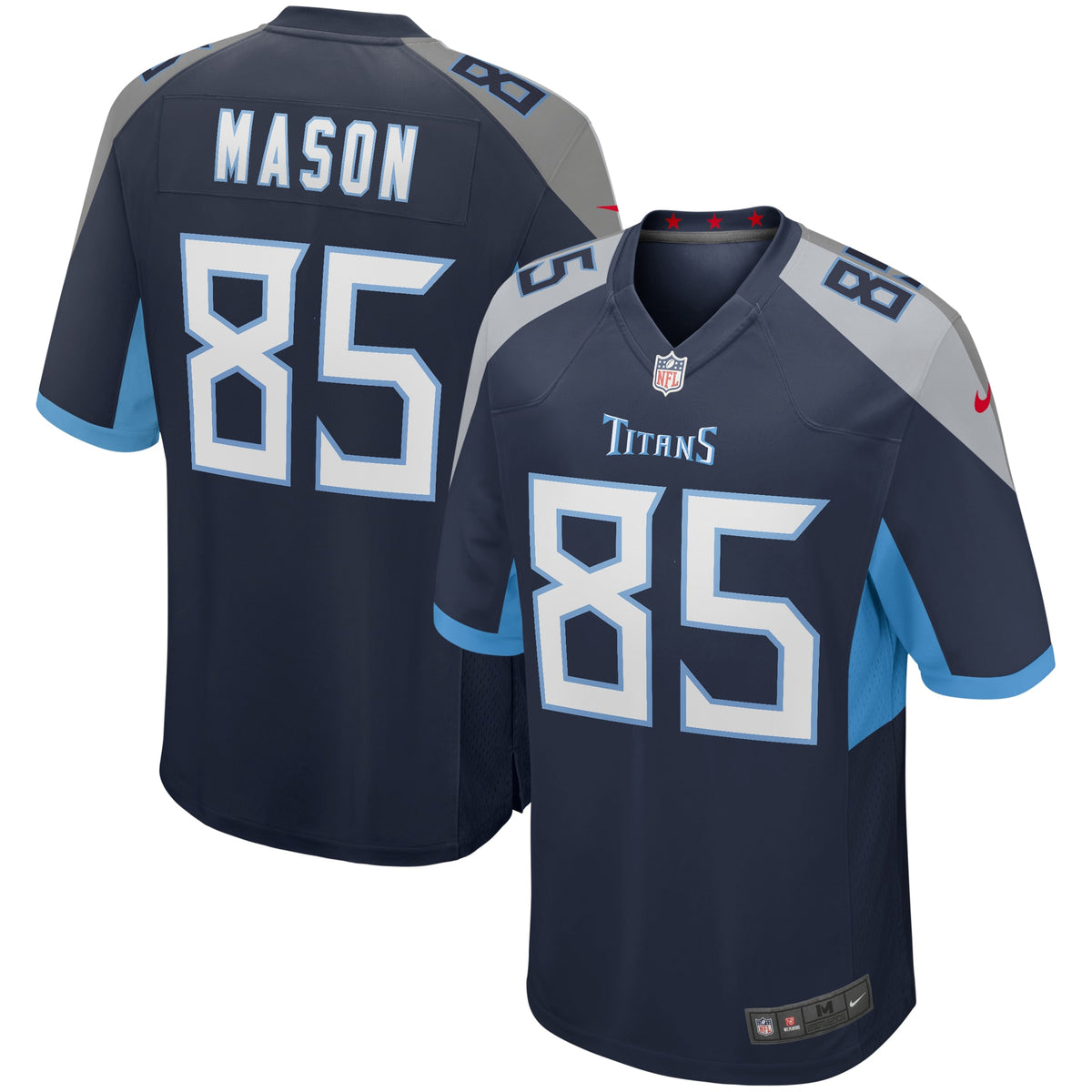 Derrick Mason Tennessee Titans Nike Game Retired Player Jersey Navy