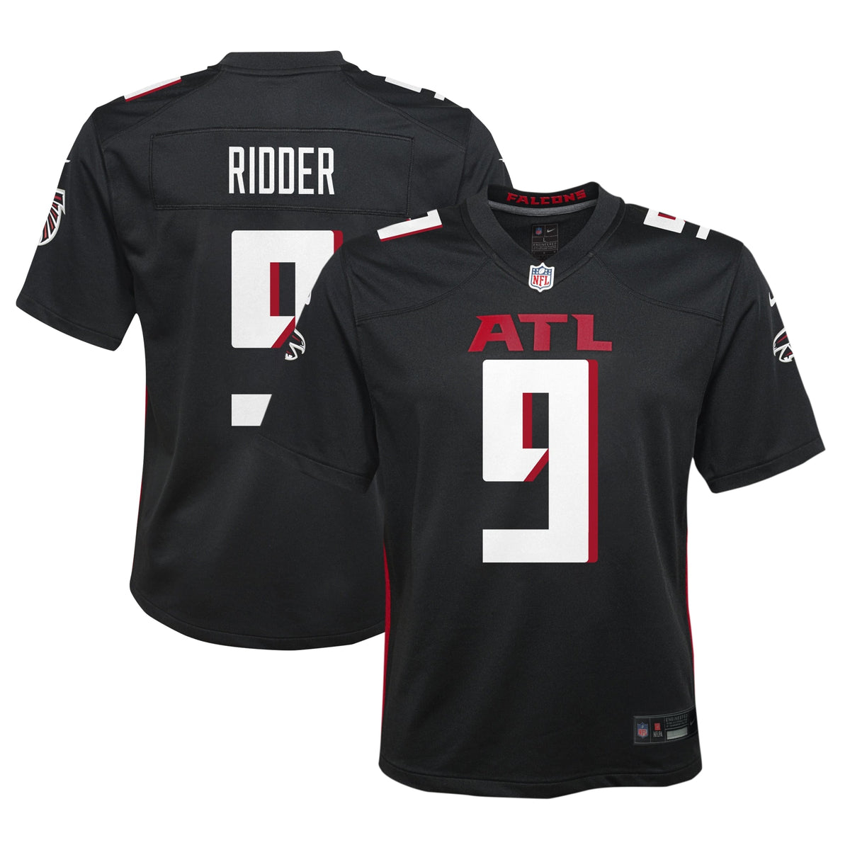 Desmond Ridder Atlanta Falcons Nike Youth Game Jersey Black