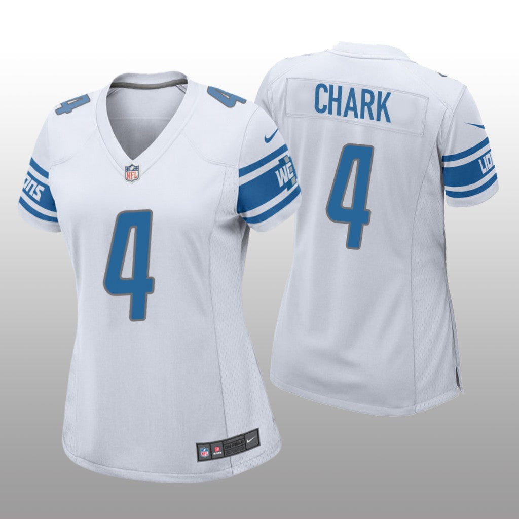 Detroit Lions D.J. Chark White Jersey Game Women's