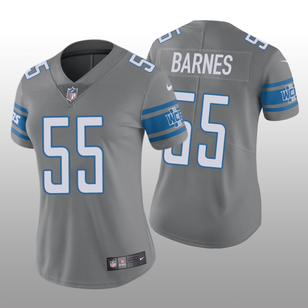 Detroit Lions Derrick Barnes Steel Jersey Color Rush Limited Women's