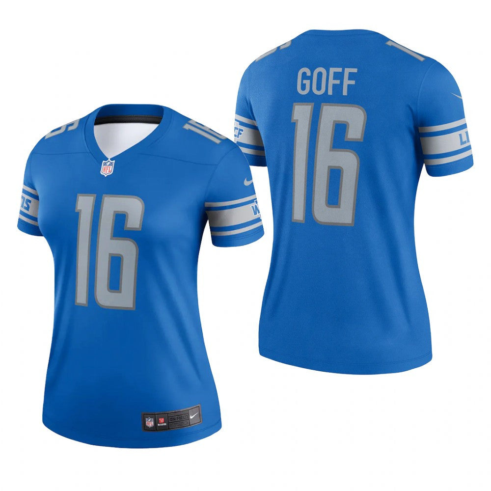 Detroit Lions Jared Goff Blue Jersey Legend Women's