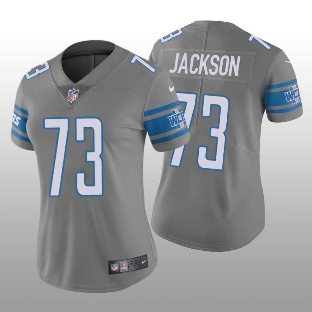 Detroit Lions Jonah Jackson Steel Jersey Color Rush Limited Women's
