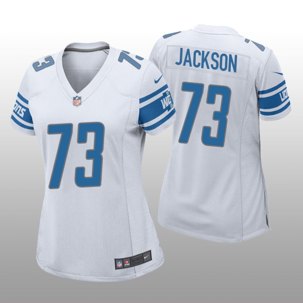 Detroit Lions Jonah Jackson White Jersey Game Women's