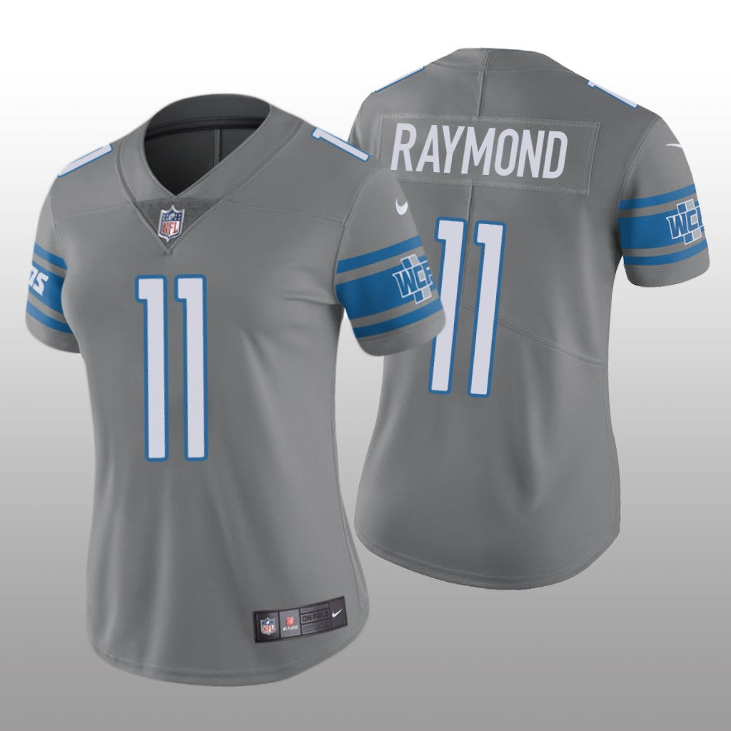 Detroit Lions Kalif Raymond Steel Jersey Color Rush Limited Women's