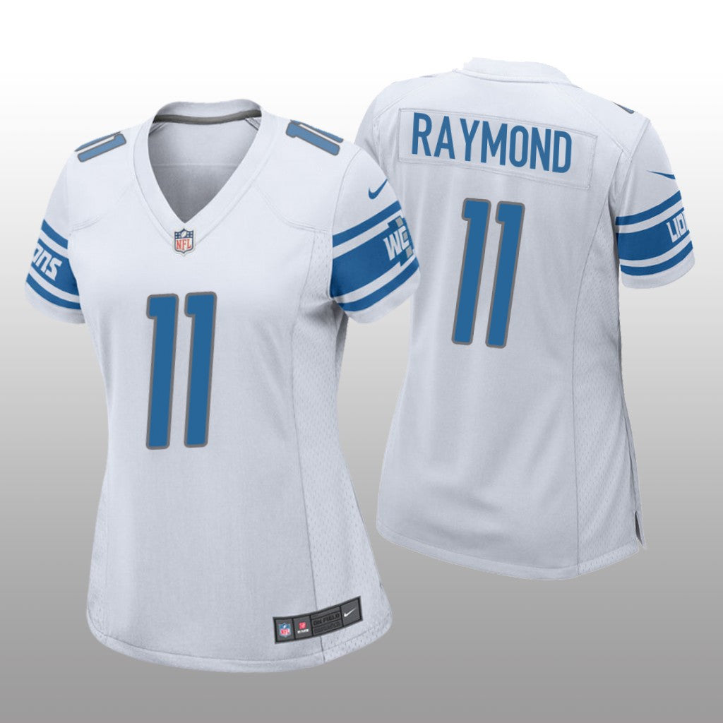 Detroit Lions Kalif Raymond White Jersey Game Women's