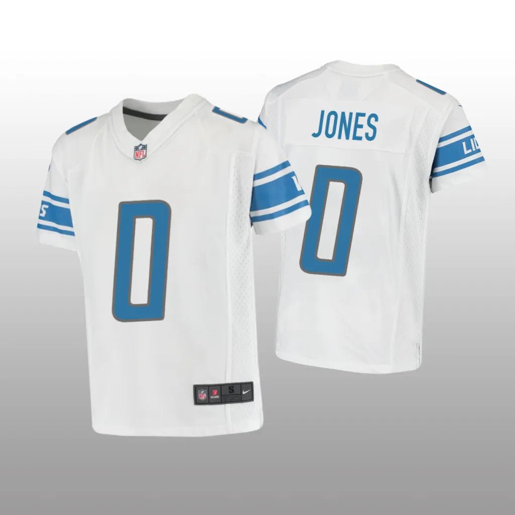 Detroit Lions Marvin Jones White Jersey Game Youth