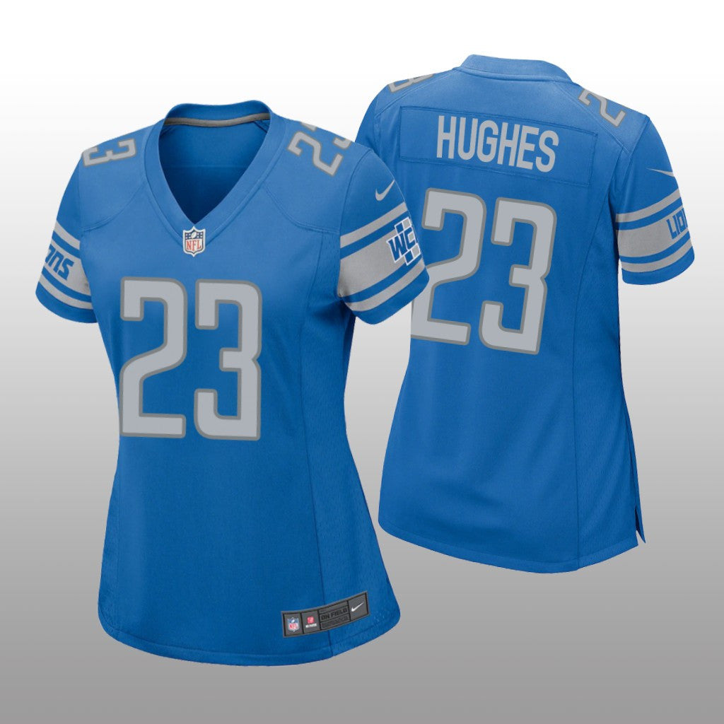 Detroit Lions Mike Hughes Blue Jersey Game Women's