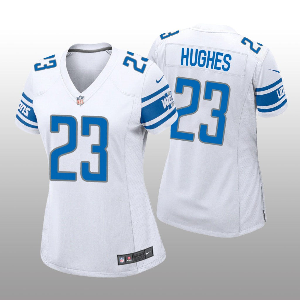 Detroit Lions Mike Hughes White Jersey Game Women's