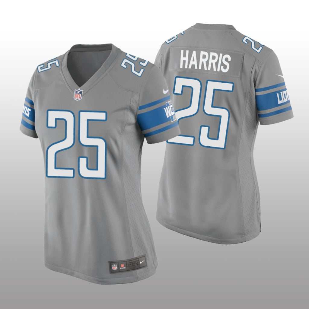 Detroit Lions Will Harris Silver Jersey Game Women's