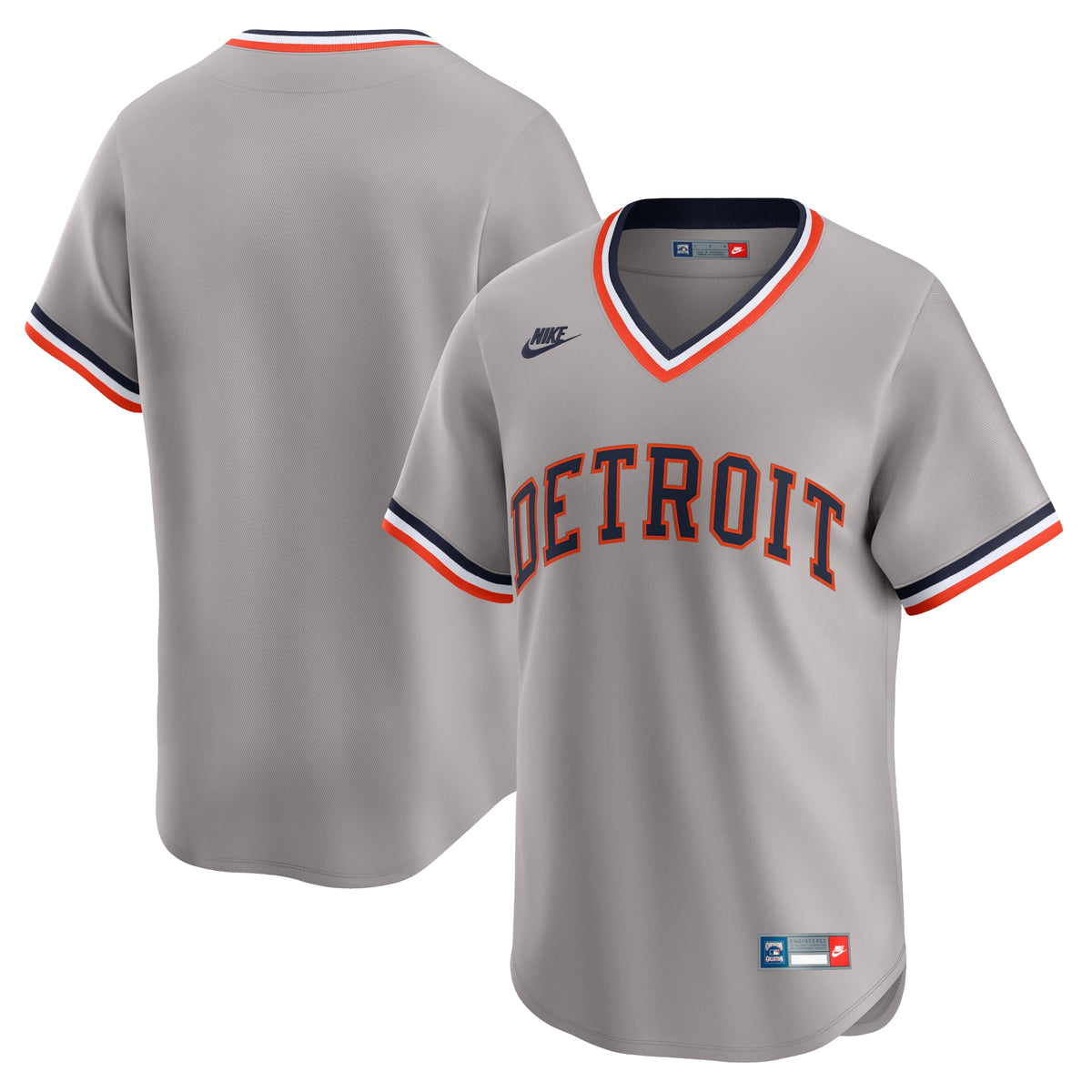 Detroit Tigers Nike Cooperstown Collection Limited Jersey Gray