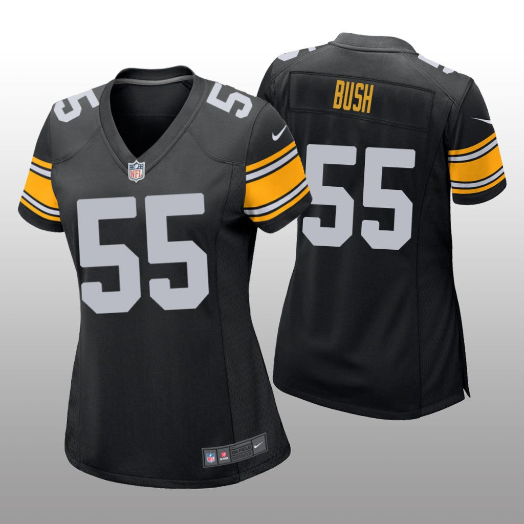 Devin Bush Pittsburgh Steelers Black Draft Game Jersey