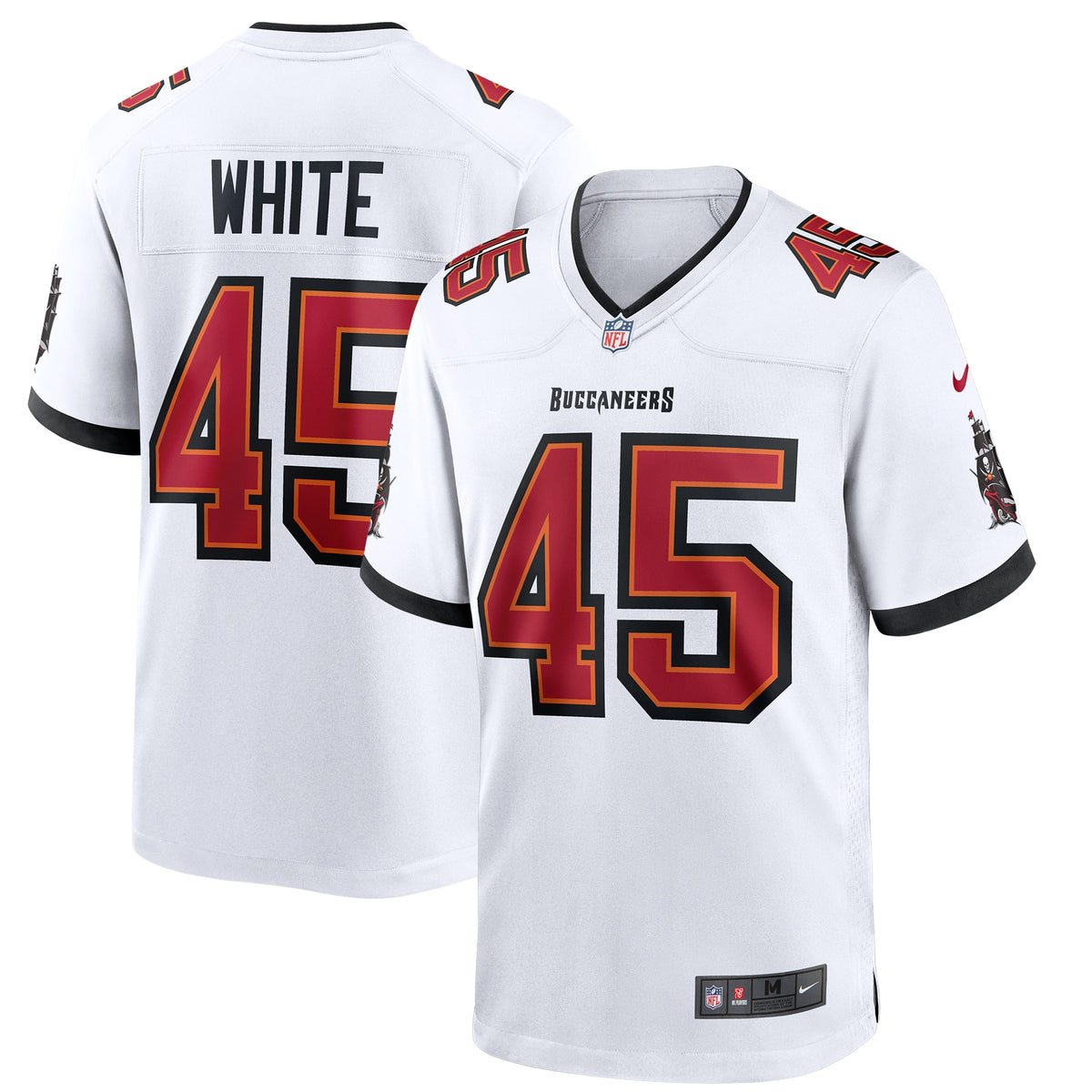 Devin White Tampa Bay Buccaneers Nike Game Jersey White