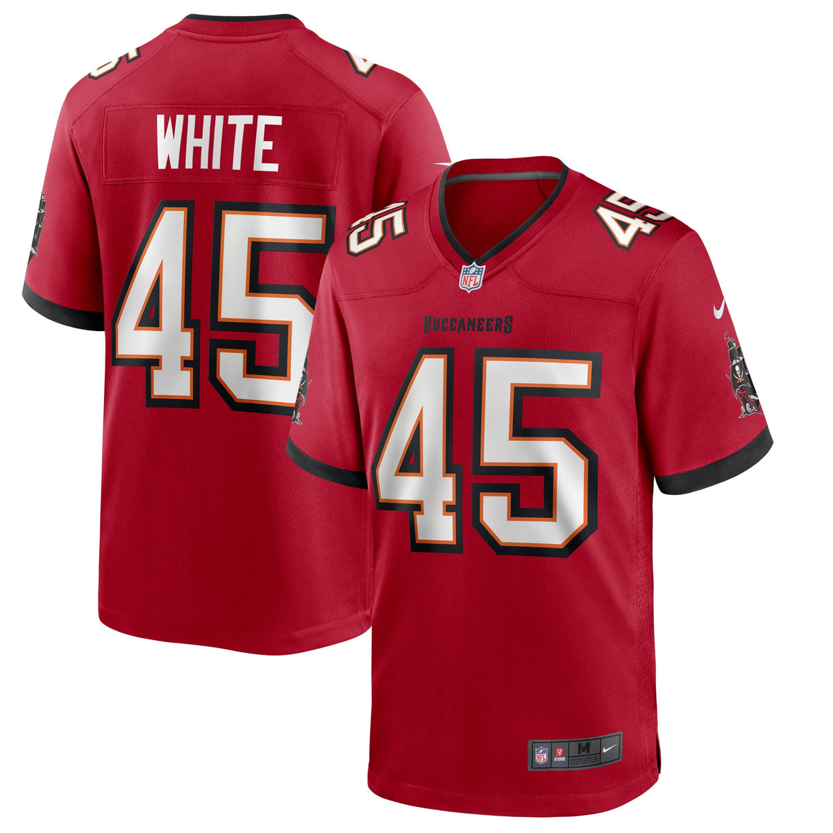 Devin White Tampa Bay Buccaneers Nike Game Player Jersey Red