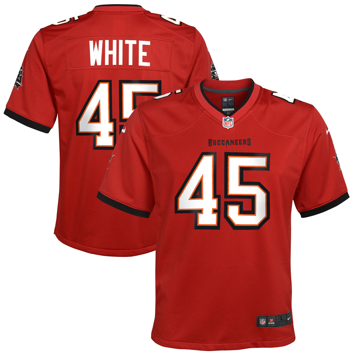 Devin White Tampa Bay Buccaneers Nike Youth Game Jersey Red