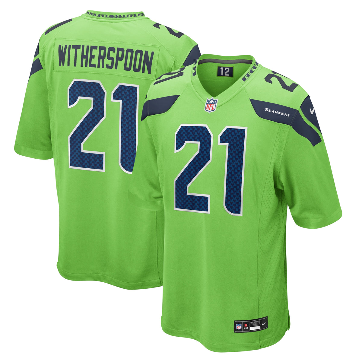 Devon Witherspoon Seattle Seahawks Nike Game Jersey Neon Green