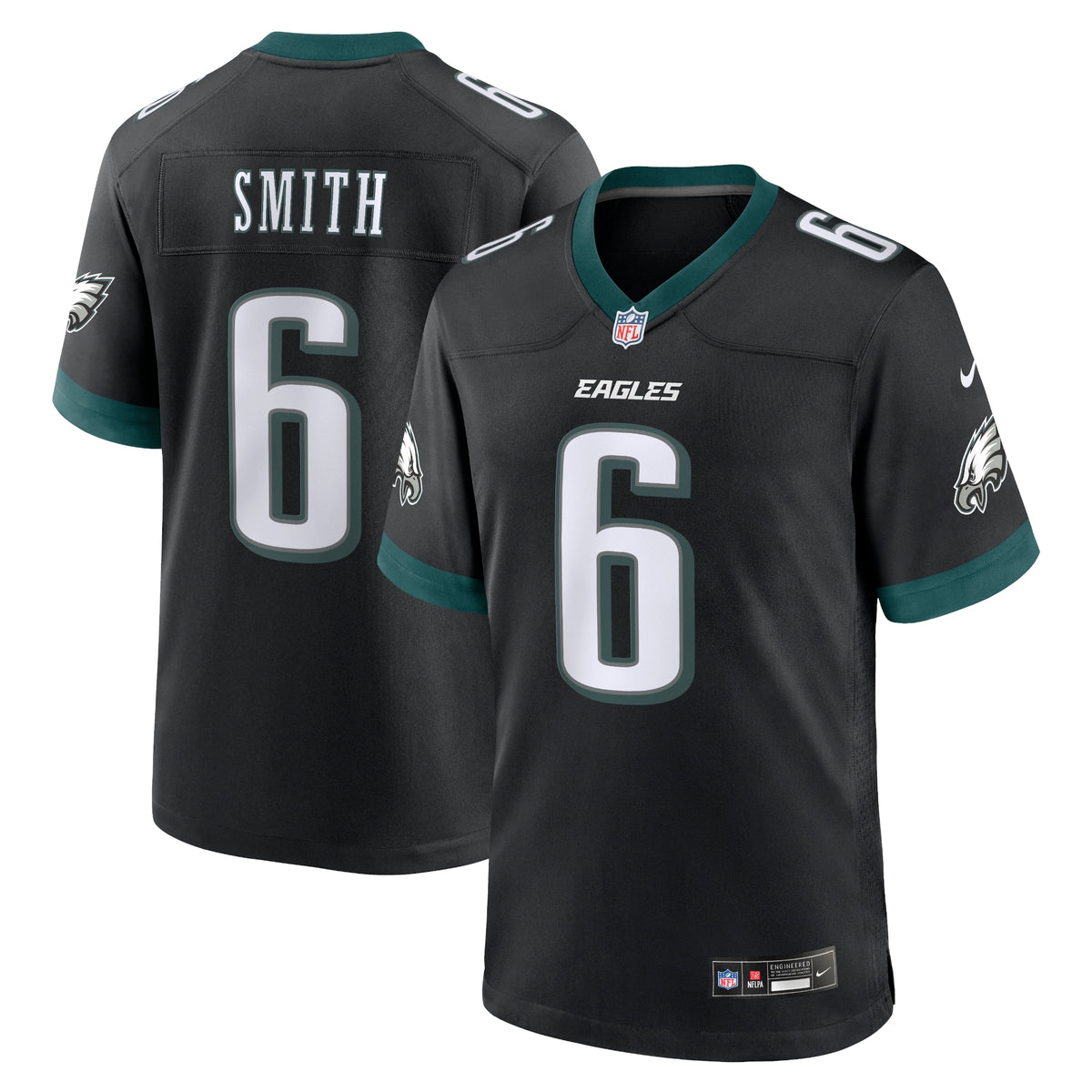 DeVonta Smith Philadelphia Eagles Nike Alternate Game Jersey Black