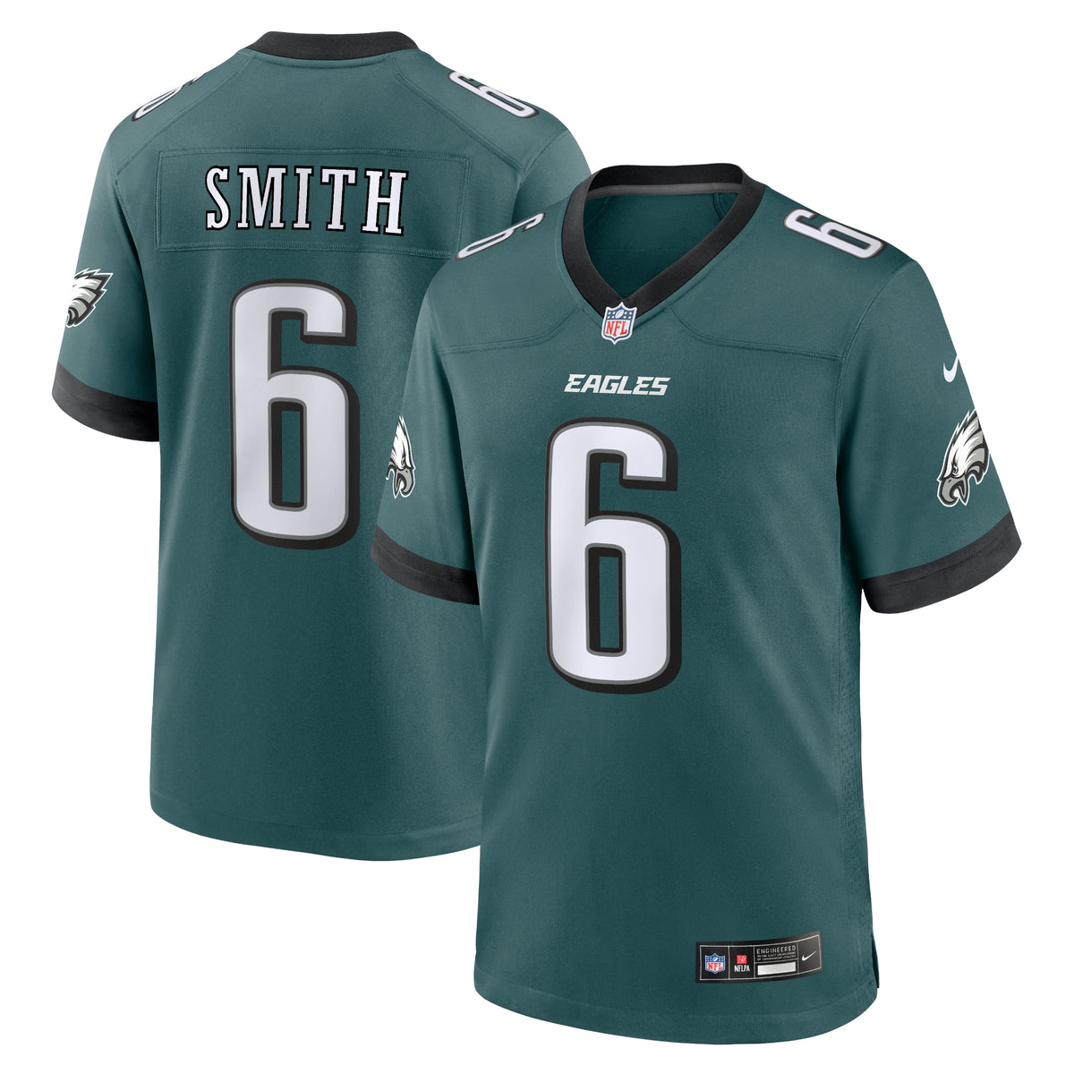 DeVonta Smith Philadelphia Eagles Nike Team Game Jersey Midnight Green