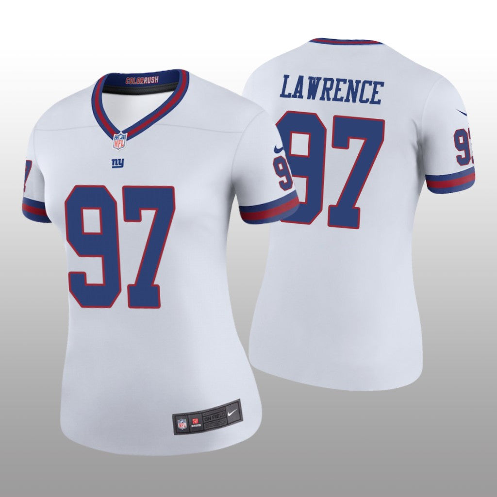 Dexter Lawrence New York Giants White Draft Color Rush Legend Jersey