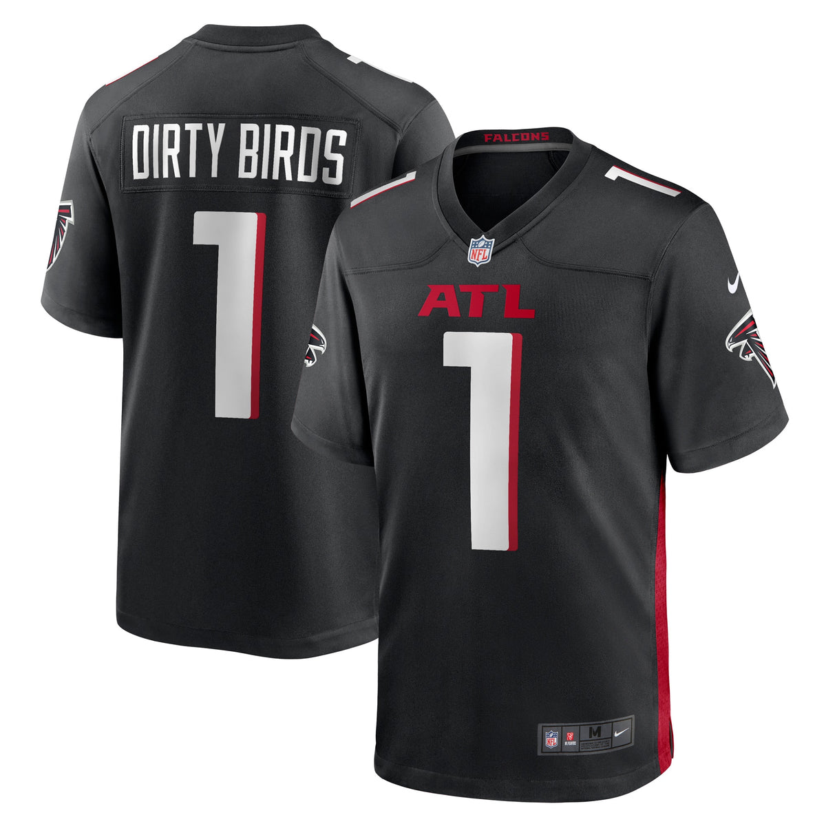 Dirty Birds Atlanta Falcons Nike Game Jersey Black
