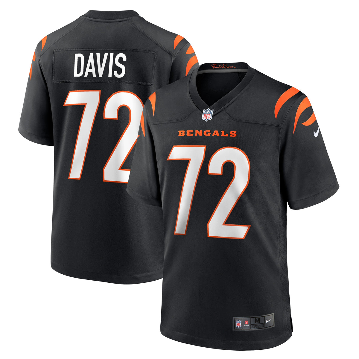 Domenique Davis Cincinnati Bengals Nike Game Player Jersey Black