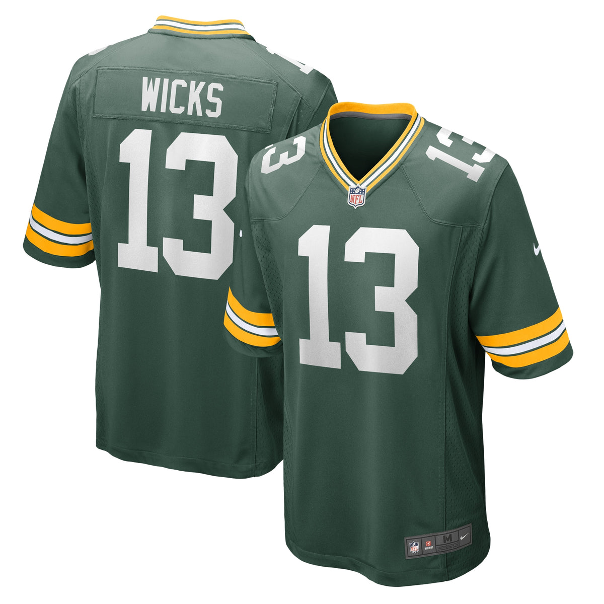 Dontayvion Wicks Green Bay Packers Nike Game Jersey Green