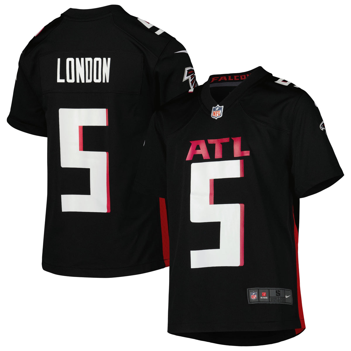 Drake London Atlanta Falcons Nike Youth Game Jersey Black