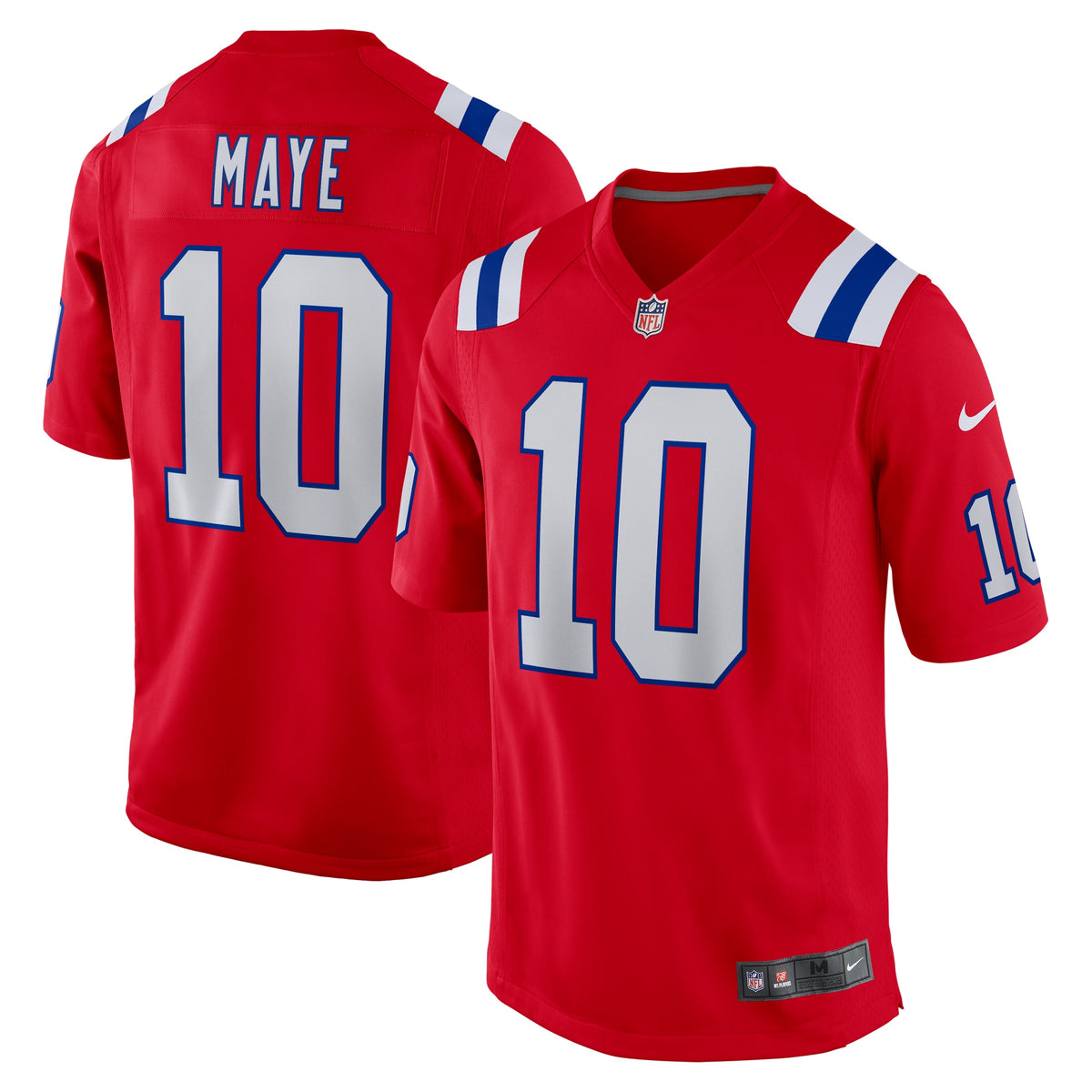 Drake Maye New England Patriots Nike 2024 NFL Draft First Round Pick Player Game Jersey Red