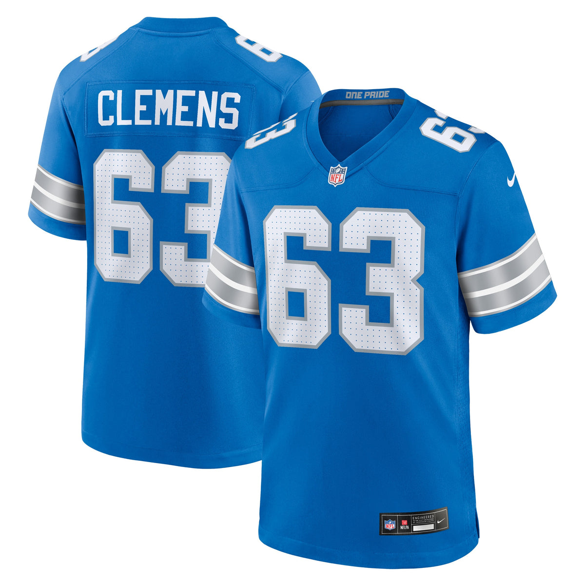 Duke Clemens Detroit Lions Nike Game Jersey Blue