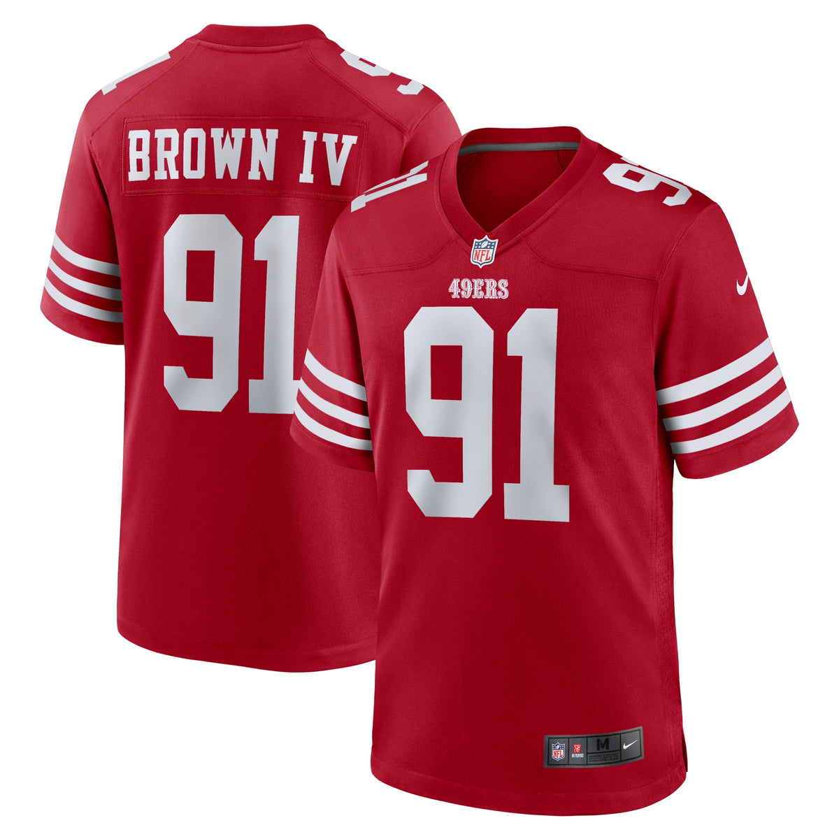 Earnest Brown IV San Francisco 49ers Nike Team Game Jersey Scarlet
