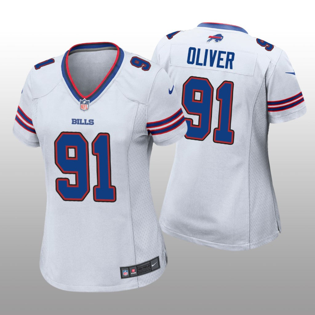 Ed Oliver Buffalo Bills White Draft Game Jersey