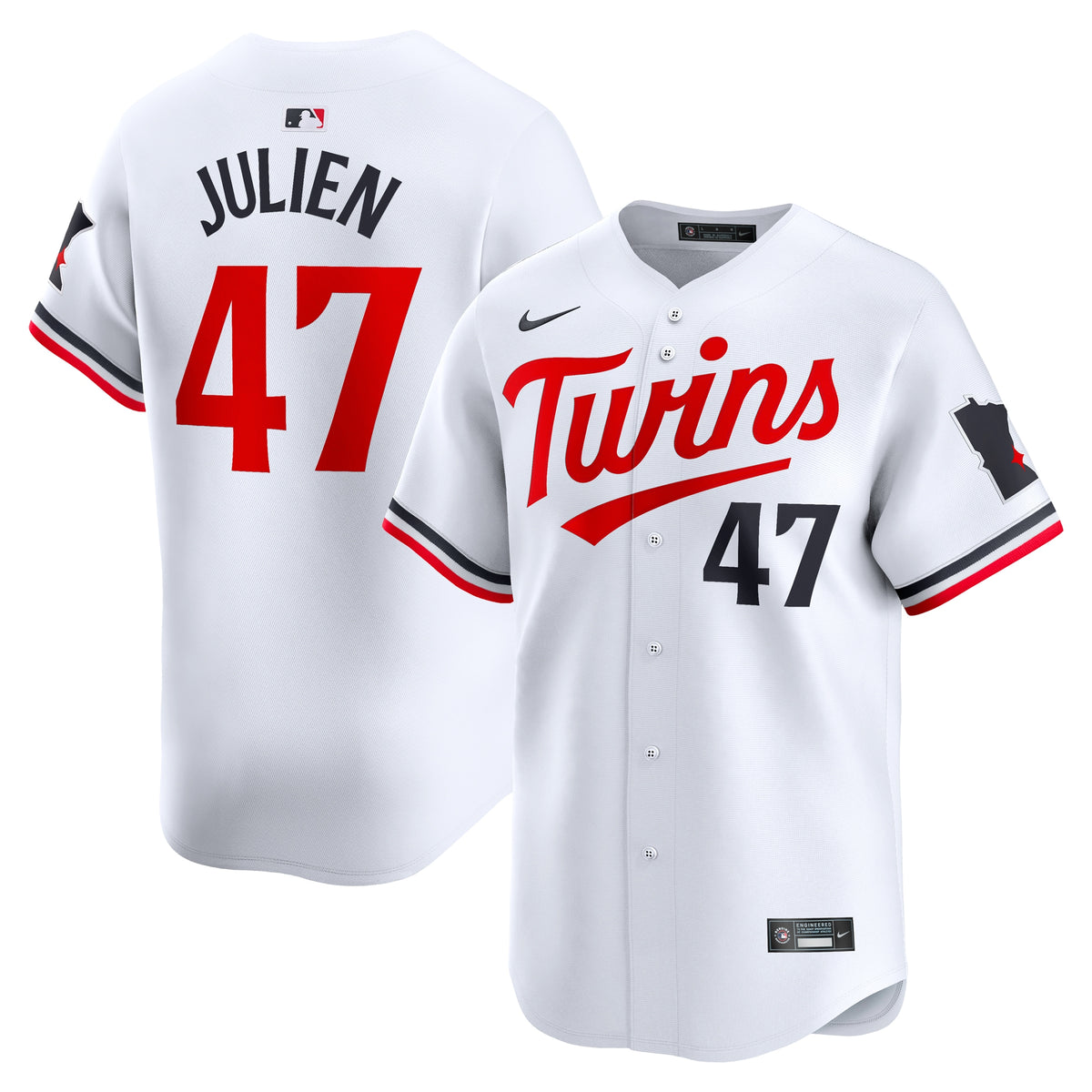 Edouard Julien Minnesota Twins Nike Home Limited Player Jersey White