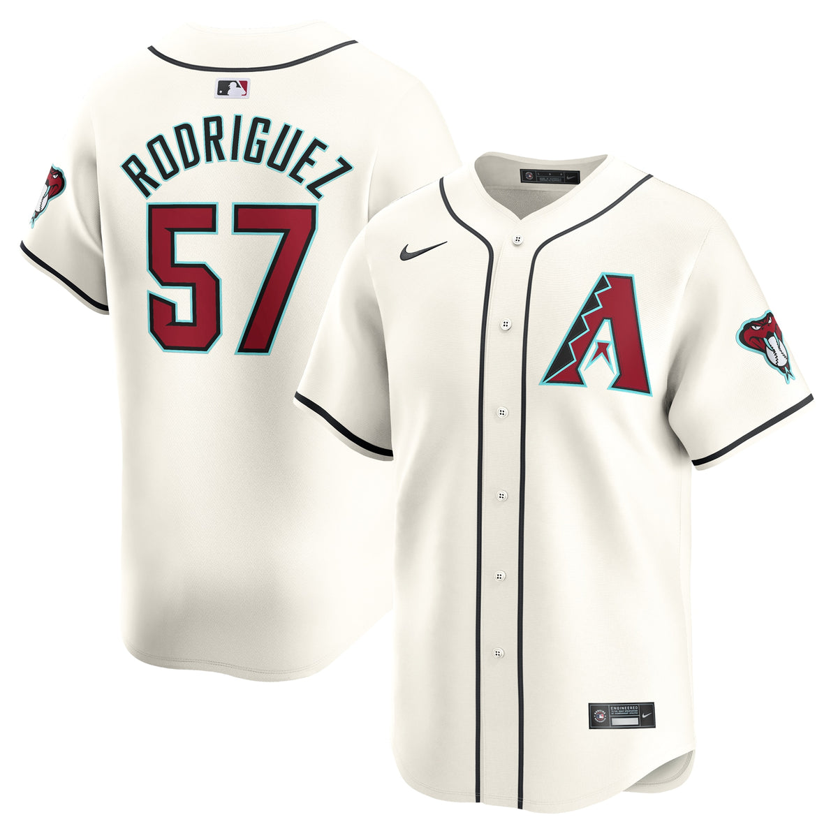 Eduardo Rodriguez Arizona Diamondbacks Nike Home Limited Player Jersey White