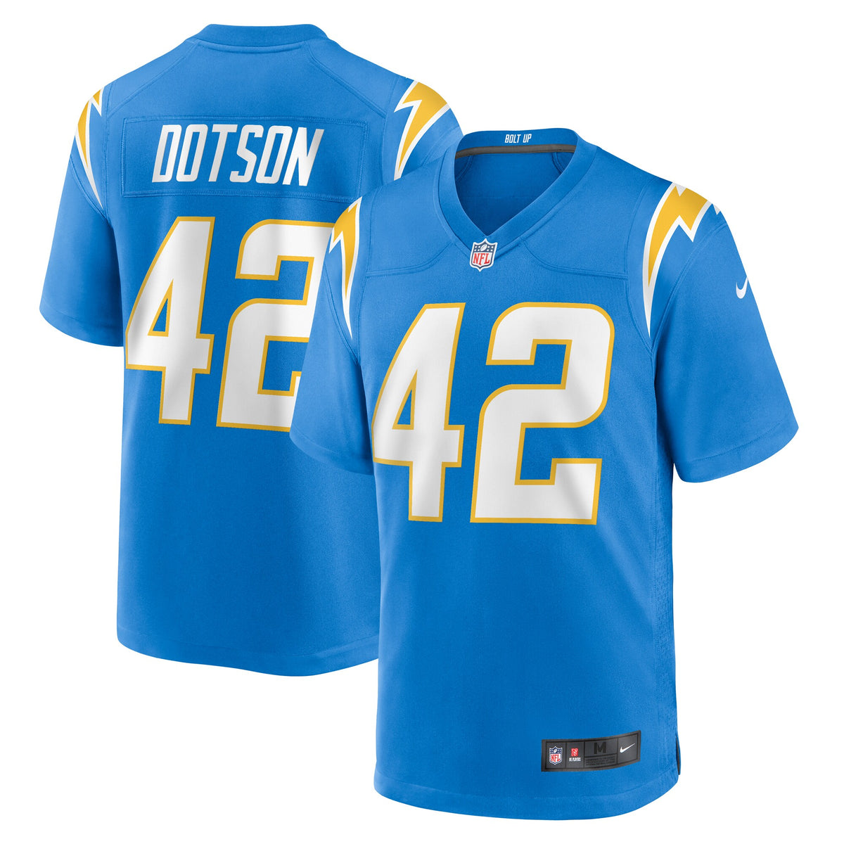 Elijah Dotson Los Angeles Chargers Nike Team Game Jersey Powder Blue